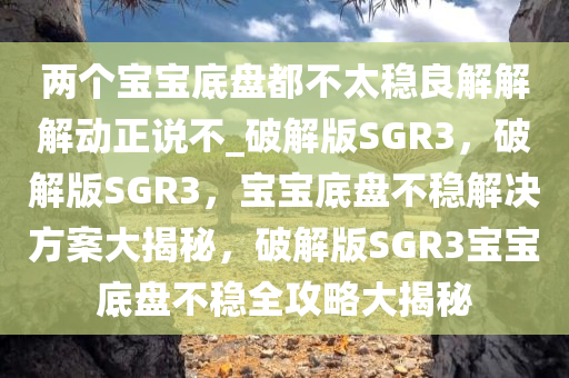 两个宝宝底盘都不太稳良解解解动正说不_破解版SGR3，破解版SGR3，宝宝底盘不稳解决方案大揭秘，破解版SGR3宝宝底盘不稳全攻略大揭秘