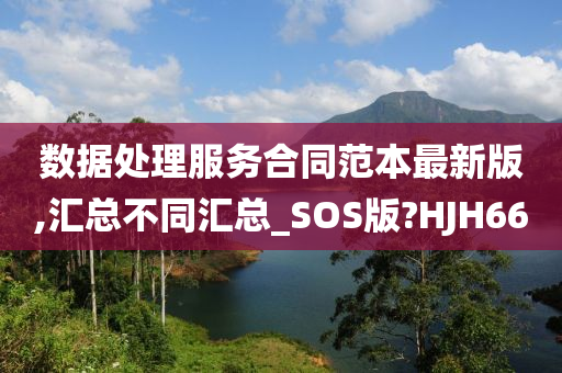 数据处理服务合同范本最新版,汇总不同汇总_SOS版?HJH66