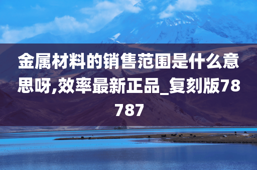 金属材料的销售范围是什么意思呀,效率最新正品_复刻版78787