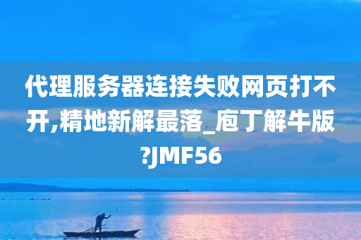 代理服务器连接失败网页打不开,精地新解最落_庖丁解牛版?JMF56