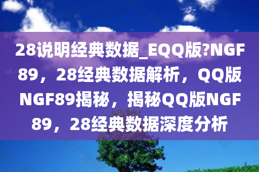 28说明经典数据_EQQ版?NGF89，28经典数据解析，QQ版NGF89揭秘，揭秘QQ版NGF89，28经典数据深度分析