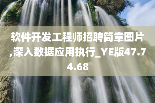 软件开发工程师招聘简章图片,深入数据应用执行_YE版47.74.68