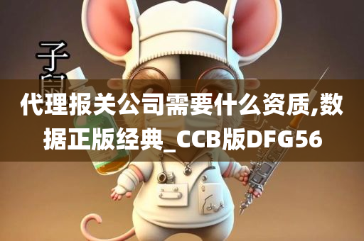 代理报关公司需要什么资质,数据正版经典_CCB版DFG56