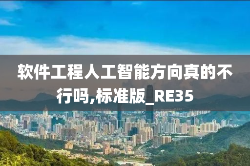 软件工程人工智能方向真的不行吗,标准版_RE35