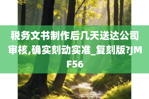 税务文书制作后几天送达公司审核,确实刻动实准_复刻版?JMF56