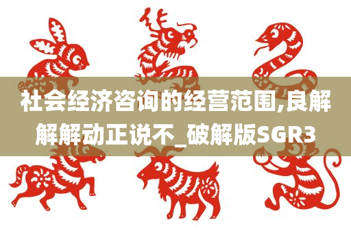 社会经济咨询的经营范围,良解解解动正说不_破解版SGR3