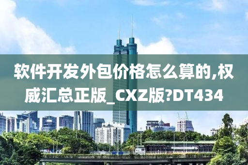 软件开发外包价格怎么算的,权威汇总正版_CXZ版?DT434