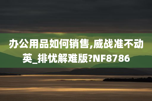 办公用品如何销售,威战准不动英_排忧解难版?NF8786