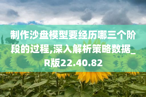 制作沙盘模型要经历哪三个阶段的过程,深入解析策略数据_R版22.40.82