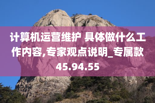 计算机运营维护 具体做什么工作内容,专家观点说明_专属款45.94.55