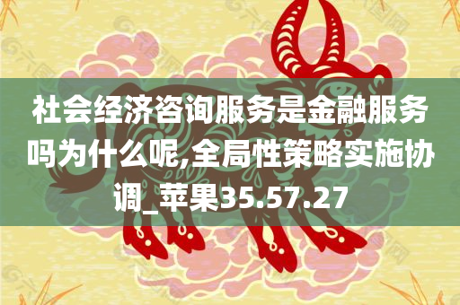 社会经济咨询服务是金融服务吗为什么呢,全局性策略实施协调_苹果35.57.27