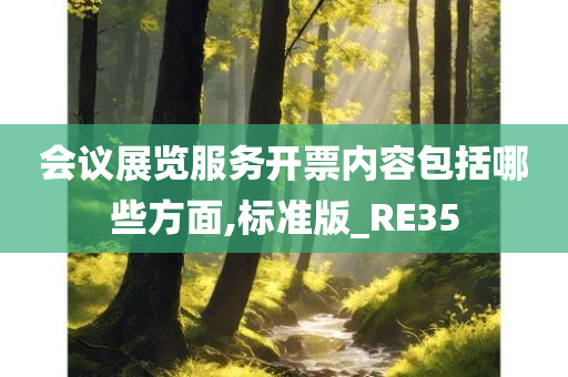 会议展览服务开票内容包括哪些方面,标准版_RE35