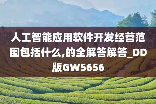 人工智能应用软件开发经营范围包括什么,的全解答解答_DD版GW5656