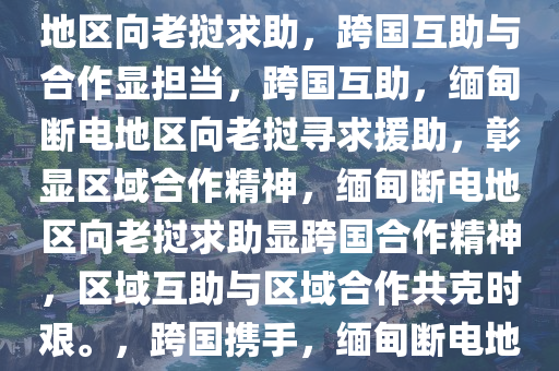 缅甸断电地区求助老挝，跨越国界的互助与合作，缅甸断电地区向老挝求助，跨国互助与合作显担当，跨国互助，缅甸断电地区向老挝寻求援助，彰显区域合作精神，缅甸断电地区向老挝求助显跨国合作精神，区域互助与区域合作共克时艰。，跨国携手，缅甸断电地区向老挝求助彰显区域合作精神