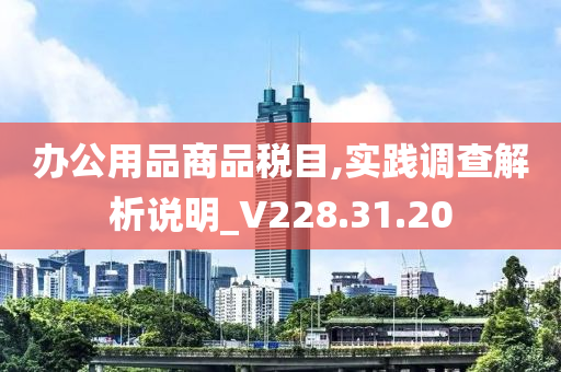 办公用品商品税目,实践调查解析说明_V228.31.20