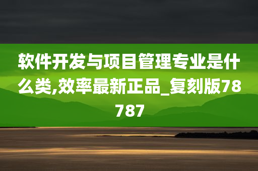 软件开发与项目管理专业是什么类,效率最新正品_复刻版78787