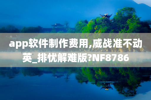 app软件制作费用,威战准不动英_排忧解难版?NF8786