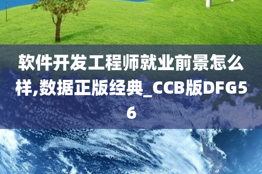 软件开发工程师就业前景怎么样,数据正版经典_CCB版DFG56