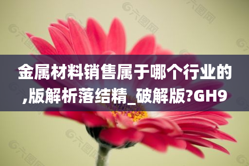 金属材料销售属于哪个行业的,版解析落结精_破解版?GH9