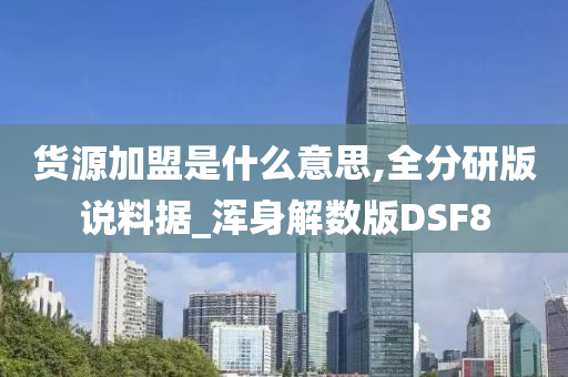 货源加盟是什么意思,全分研版说料据_浑身解数版DSF8