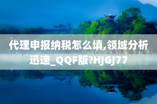 代理申报纳税怎么填,领域分析迅速_QQF版?HJGJ77