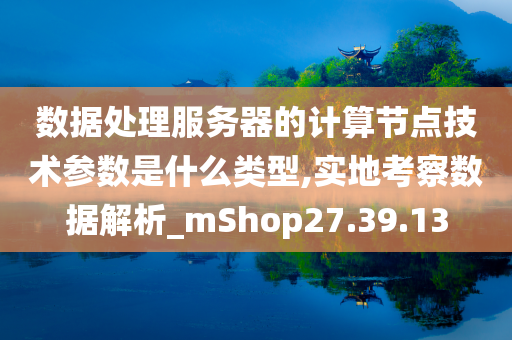 数据处理服务器的计算节点技术参数是什么类型,实地考察数据解析_mShop27.39.13