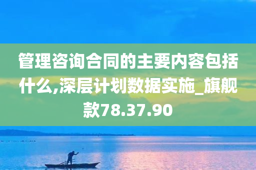 管理咨询合同的主要内容包括什么,深层计划数据实施_旗舰款78.37.90