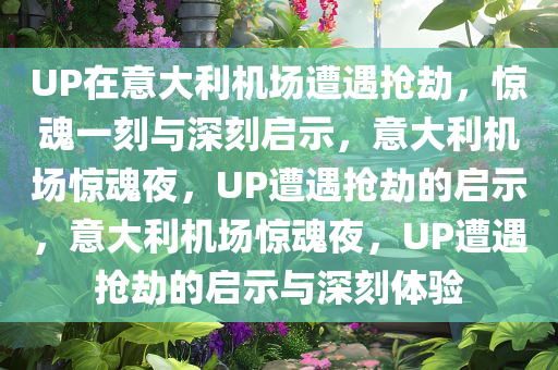 UP在意大利机场遭遇抢劫，惊魂一刻与深刻启示，意大利机场惊魂夜，UP遭遇抢劫的启示，意大利机场惊魂夜，UP遭遇抢劫的启示与深刻体验