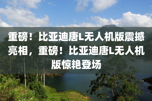 重磅！比亚迪唐L无人机版震撼亮相，重磅！比亚迪唐L无人机版惊艳登场