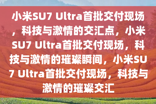 小米SU7 Ultra首批交付现场，科技与激情的交汇点，小米SU7 Ultra首批交付现场，科技与激情的璀璨瞬间，小米SU7 Ultra首批交付现场，科技与激情的璀璨交汇