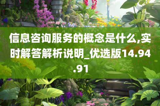 信息咨询服务的概念是什么,实时解答解析说明_优选版14.94.91