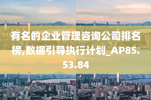 有名的企业管理咨询公司排名榜,数据引导执行计划_AP85.53.84