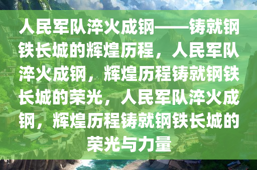 人民军队淬火成钢——铸就钢铁长城的辉煌历程，人民军队淬火成钢，辉煌历程铸就钢铁长城的荣光，人民军队淬火成钢，辉煌历程铸就钢铁长城的荣光与力量