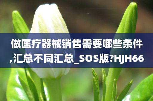 做医疗器械销售需要哪些条件,汇总不同汇总_SOS版?HJH66