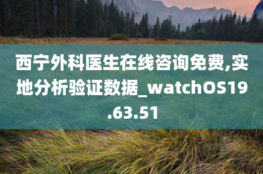 西宁外科医生在线咨询免费,实地分析验证数据_watchOS19.63.51