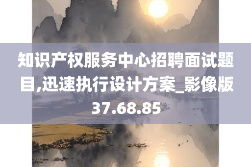 知识产权服务中心招聘面试题目,迅速执行设计方案_影像版37.68.85