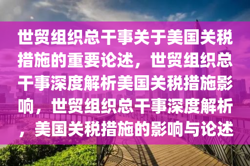 世贸组织总干事关于美国关税措施的重要论述，世贸组织总干事深度解析美国关税措施影响，世贸组织总干事深度解析，美国关税措施的影响与论述