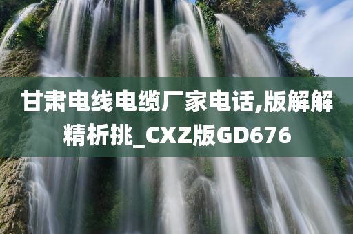 甘肃电线电缆厂家电话,版解解精析挑_CXZ版GD676