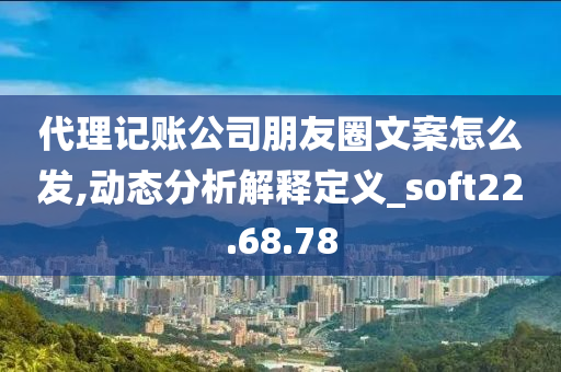 代理记账公司朋友圈文案怎么发,动态分析解释定义_soft22.68.78