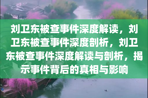 刘卫东被查事件深度解读，刘卫东被查事件深度剖析，刘卫东被查事件深度解读与剖析，揭示事件背后的真相与影响