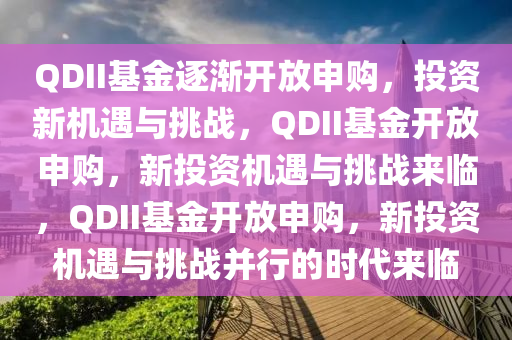 QDII基金逐渐开放申购，投资新机遇与挑战，QDII基金开放申购，新投资机遇与挑战来临，QDII基金开放申购，新投资机遇与挑战并行的时代来临