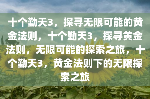 十个勤天3，探寻无限可能的黄金法则，十个勤天3，探寻黄金法则，无限可能的探索之旅，十个勤天3，黄金法则下的无限探索之旅