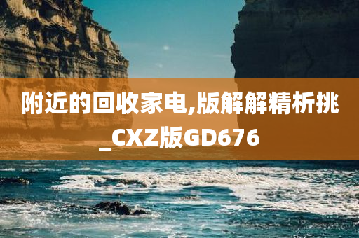 附近的回收家电,版解解精析挑_CXZ版GD676