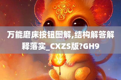 万能磨床按钮图解,结构解答解释落实_CXZS版?GH9