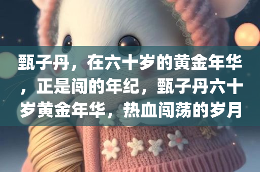 甄子丹，在六十岁的黄金年华，正是闯的年纪，甄子丹六十岁黄金年华，热血闯荡的岁月