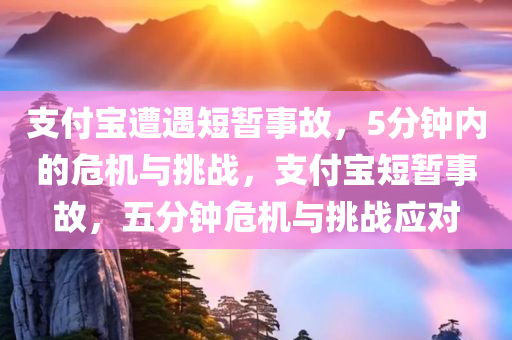 支付宝遭遇短暂事故，5分钟内的危机与挑战，支付宝短暂事故，五分钟危机与挑战应对