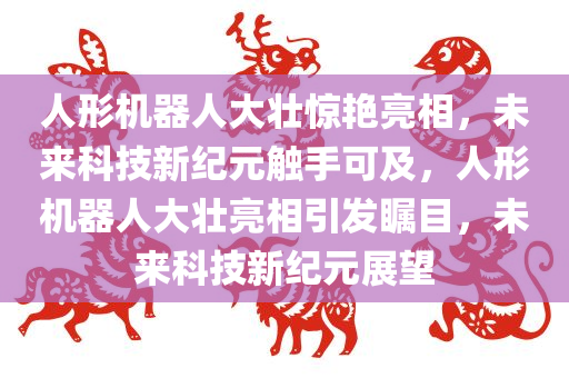 人形机器人大壮惊艳亮相，未来科技新纪元触手可及，人形机器人大壮亮相引发瞩目，未来科技新纪元展望