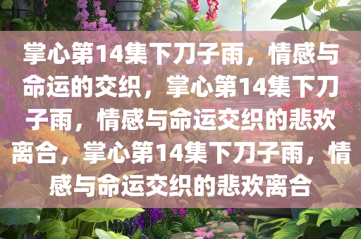 掌心第14集下刀子雨，情感与命运的交织，掌心第14集下刀子雨，情感与命运交织的悲欢离合，掌心第14集下刀子雨，情感与命运交织的悲欢离合