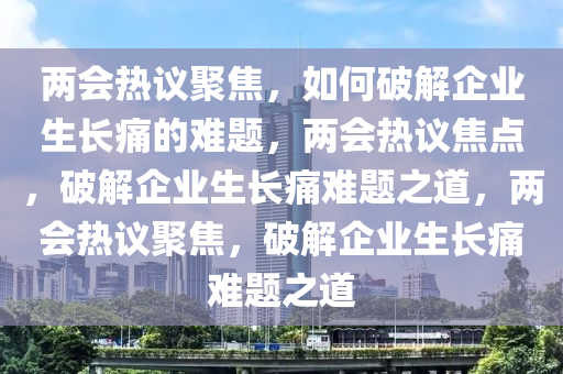 两会热议聚焦，如何破解企业生长痛的难题，两会热议焦点，破解企业生长痛难题之道，两会热议聚焦，破解企业生长痛难题之道