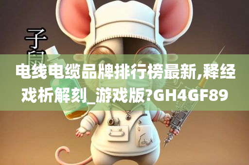 电线电缆品牌排行榜最新,释经戏析解刻_游戏版?GH4GF89